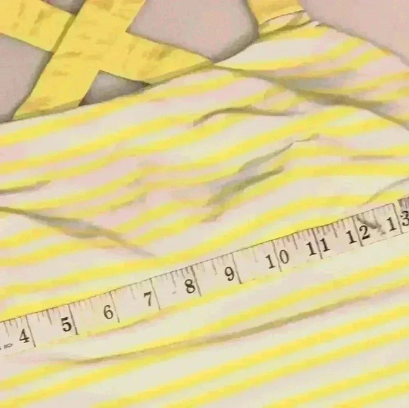 Lou Lou Lemon White Yellow Work Out Top - Picture 11 of 15